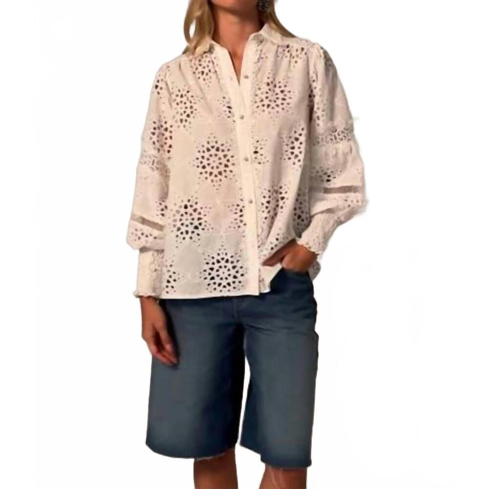 NEW MISS JUNE PARIS farah button- down shirt in white